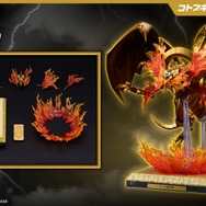 『遊戯王』ラー、オシリス、オベリスクの三幻神が究極の姿で降臨！エフェクトパーツやライトアップ機能搭載専用台座、記憶石版リモコンがセットで商品化