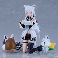 ホロライブ・ 白上フブキのアクションフィギュア「figma」が予約受付中！オプションパーツにキャラクター「すこん部」「おるやんけ」付属