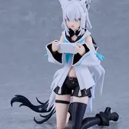 ホロライブ・ 白上フブキのアクションフィギュア「figma」が予約受付中！オプションパーツにキャラクター「すこん部」「おるやんけ」付属