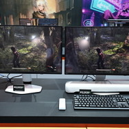 東京ゲームショウ 2025のBenQブースはゲームアートスタイルを鮮明に映し出す最新ゲーミングモニターが主役！猫麦とろろさんのスタイリッシュなパネルもお出迎え【TGS2025】