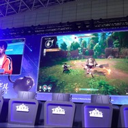 ネットマーブル新作アクションRPG『モンギル：STAR DIVE』ブースは魅力満載！巨大ニャンコやコスプレ、豊富なノベルティがお出迎え