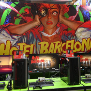 歯ごたえある2.5DスラッシュACTと血飛沫が君を待つ！SWERY×SUDA51コラボの期待作『HOTEL BARCELONA』プレイレポ。Graphブースではめっちゃいい感じのノベルティがもらえる【TGS2025】