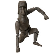 「figma モアイ像」がカッコいい…胸像だけでなく全身でスタイリッシュなアクションが可能なフィギュアが再販