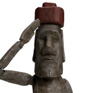 「figma モアイ像」がカッコいい…胸像だけでなく全身でスタイリッシュなアクションが可能なフィギュアが再販