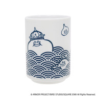 『ドラクエ』和風な「スライム湯のみ」が可愛い！青海波と花小紋、2つの柄を風流にデザインした人気商品が再販