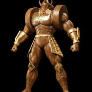 お値段約33万円!「キン肉マン」より「悪魔将軍」が木彫フィギュア化ー金箔と天然木で製作された贅沢仕様