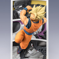 ドラゴンボールZより「スーパーサイヤ人孫悟空」が立体化!背景にはピッコロ大魔王、フリーザ、セルたち歴代の強敵をレリーフ台座で再現