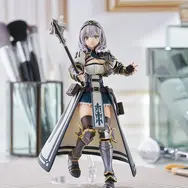 ホロライブ・白銀ノエルがフル可動プラモ化!素敵な笑顔パーツ、牛丼や団員さんなどオプションで様々なシチュエーションを表現