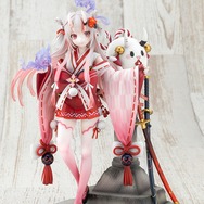 ホロライブ・百鬼あやめの巫女衣装Ver.フィギュアが予約受付開始！趣のある台座に、ぽよ余まで立体化し雰囲気満点