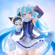 「雪ミク」×「クロミ」フィギュアが幻想的！ツインテールにはクリアパーツ、衣装はパール塗装により美しく変化