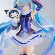 「雪ミク」×「クロミ」フィギュアが幻想的！ツインテールにはクリアパーツ、衣装はパール塗装により美しく変化