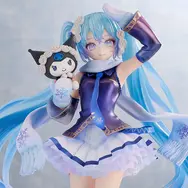 「雪ミク」×「クロミ」フィギュアが幻想的！ツインテールにはクリアパーツ、衣装はパール塗装により美しく変化
