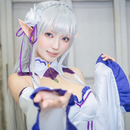 エミリア「Re:ゼロから始める異世界生活」／猫宮ハルナ（X：@Hapinachan_cos）