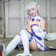 エミリア「Re:ゼロから始める異世界生活」／猫宮ハルナ（X：@Hapinachan_cos）