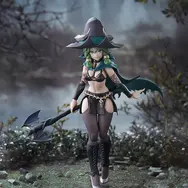 美しいお腹が露わになった大胆魔女！『ユニコーンオーバーロード』より「ヤーナ」アクションフィギュアが予約受付開始