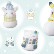 雪遊びをするピカチュウが可愛すぎ！ゆきだるまイメージの『ポケモン』ぬいぐるみが11月29日より発売