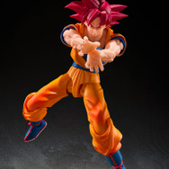 「ドラゴンボール超」より「超サイヤ人ゴッド孫悟空」アクションフィギュアが2バージョンで展開！3種の交換用表情パーツで様々なシーンを演出
