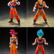 「ドラゴンボール超」より「超サイヤ人ゴッド孫悟空」アクションフィギュアが2バージョンで展開！3種の交換用表情パーツで様々なシーンを演出
