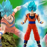 「ドラゴンボール超」より「超サイヤ人ゴッド孫悟空」アクションフィギュアが2バージョンで展開！3種の交換用表情パーツで様々なシーンを演出