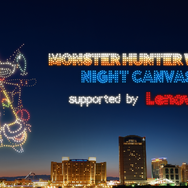 リオレウスが大阪の夜空に！『モンハン』ドローンショー開催決定ー会場ではゲーム内で使える「玉乗りプーギー【たこ焼】」配布も