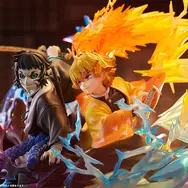 「鬼滅の刃」“雷鳴轟く死闘”を完全再現！「我妻善逸＆獪岳」ノンスケールフィギュアが予約受付中ー限定特典には思い出場面写アクスタも