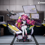 自分好みの空間を演出！『アークナイツ：エンドフィールド』より「イヴォンヌ」が、ディスプレイに囲まれて座る姿で立体化