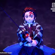 「鬼滅の刃」竈門炭治郎と冨岡義勇のアクションフィギュアがバージョンアップ！劇場版「猗窩座再来」の戦いをイメージした表情とエフェクトも