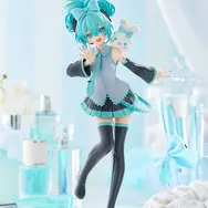 「シナモロール」とお揃いのヘアスタイルが可愛い！「初音ミク」しゅがお氏描きおろしイラストのコラボフィギュアが予約開始