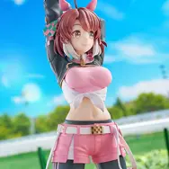 笑顔でストレッチ！『ウマ娘』勝負服姿の「ダンツフレーム」フィギュアが予約開始ー表情差し替えパーツにはウインクも