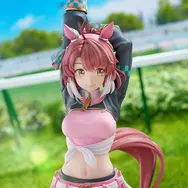 笑顔でストレッチ！『ウマ娘』勝負服姿の「ダンツフレーム」フィギュアが予約開始ー表情差し替えパーツにはウインクも