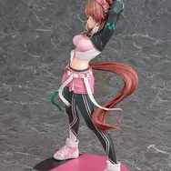 笑顔でストレッチ！『ウマ娘』勝負服姿の「ダンツフレーム」フィギュアが予約開始ー表情差し替えパーツにはウインクも