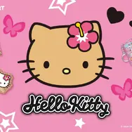 ハローキティが平成ギャルに！ヒョウ柄や蝶に包まれた限定グッズがサンキューマートで発売決定