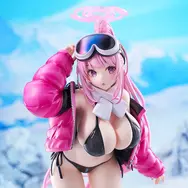 極寒地で魅せる衝撃的な水着姿！『ブルアカ』より「エイミ」フィギュアが予約開始ーラフに羽織ったジャケット、黒ビキニに惹かれる