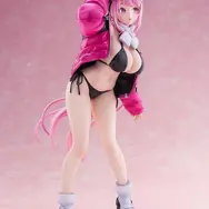 極寒地で魅せる衝撃的な水着姿！『ブルアカ』より「エイミ」フィギュアが予約開始ーラフに羽織ったジャケット、黒ビキニに惹かれる