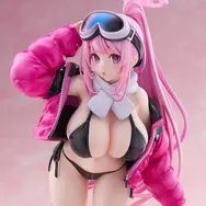 極寒地で魅せる衝撃的な水着姿！『ブルアカ』より「エイミ」フィギュアが予約開始ーラフに羽織ったジャケット、黒ビキニに惹かれる
