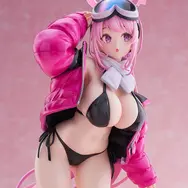 極寒地で魅せる衝撃的な水着姿！『ブルアカ』より「エイミ」フィギュアが予約開始ーラフに羽織ったジャケット、黒ビキニに惹かれる