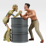 劇場版「クレヨンしんちゃん」一番くじ第2弾全ラインナップ公開！ロボとーちゃんとの腕相撲フィギュアなど、名シーンモチーフグッズがズラリ