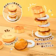 「ポムポムプリン」プリンを積み上げるバランスゲームが登場！ピースの表面は可愛いおかお、裏面にはおしりをデザイン