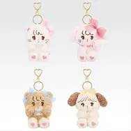 「リルアラモード」新作一番くじの全ラインナップ公開！ムースたち4人のマスコットや、お顔の刺繍が可愛いポーチなどを展開