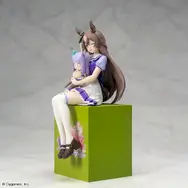 『ウマ娘』トレセン学園制服の「サトノダイヤモンド」がおすわり姿で立体化！ウインクがキュート、抱えているぬいぐるみにも注目