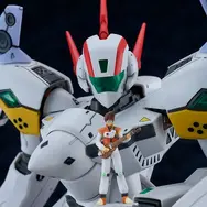 「マクロスダイナマイト7」より「VF-19P」がバトロイド形態でプラモデル化！同スケールの「熱気バサラ」とガンポッドが付属