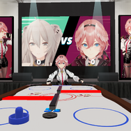 ホロライブ・宝鐘マリン、鷹嶺ルイら総勢8名とエアホッケー！マウスでも遊べるVRゲーム『Holo Hockey』がSteamにて配信開始
