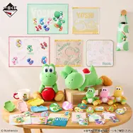 『スーパーマリオ』“ヨッシー尽くし”の新作一番くじ全ラインナップ公開！A賞のぬいぐるみや、マグカップに陶器プレートなど実用的なアイテムも