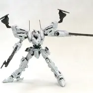 『アーマード・コア』より「ラインアーク ホワイト・グリント＆V.O.Bセット」が再生産！塗装しやすい通常成型色に変更