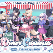 森カリオペやフワモコなど、ホロライブENメンバーの描き下ろしイラスト！新グッズ企画「Diner Caravan」が発表