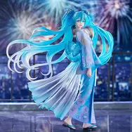 「初音ミク」が花火&ドローンショーのメインビジュアルで立体化！クリアパーツ使用のツインテールと大きく広がる帯が幻想的