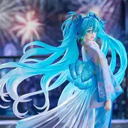 「初音ミク」が花火&ドローンショーのメインビジュアルで立体化！クリアパーツ使用のツインテールと大きく広がる帯が幻想的