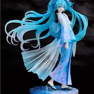 「初音ミク」が花火&ドローンショーのメインビジュアルで立体化！クリアパーツ使用のツインテールと大きく広がる帯が幻想的