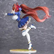 一番の笑顔！『ウマ娘』より「ダイワスカーレット」が、サポカイラストをもとに飛び込んでいくようなポージングで立体化