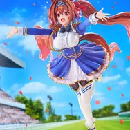 一番の笑顔！『ウマ娘』より「ダイワスカーレット」が、サポカイラストをもとに飛び込んでいくようなポージングで立体化